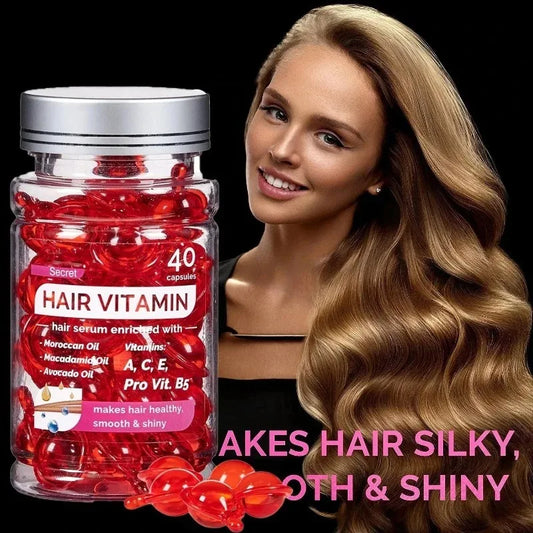 Aceite de Vitamina Marroquí para el Cabello — 40 Cápsulas